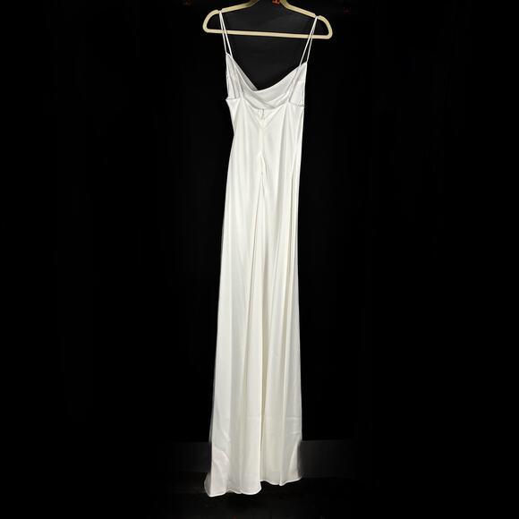 Jonathan Simkhai Nellie Slip Dress White Cowl Neck Sleeveless Midi Sz‎ 0 - Picture 8 of 12